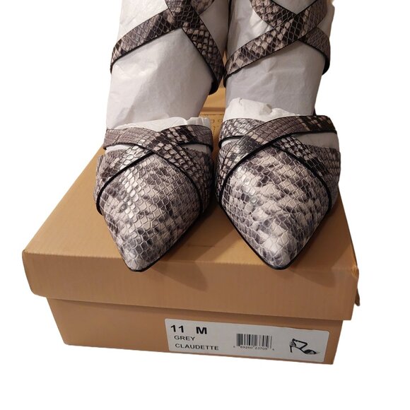 NICOLE Miller Grey Animal Print Pumps Size 11 - Picture 10 of 11